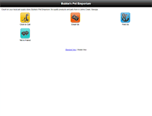 Tablet Screenshot of bubbaspetemporium.net